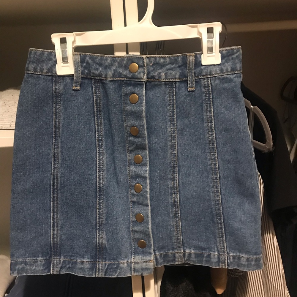 jean skirt